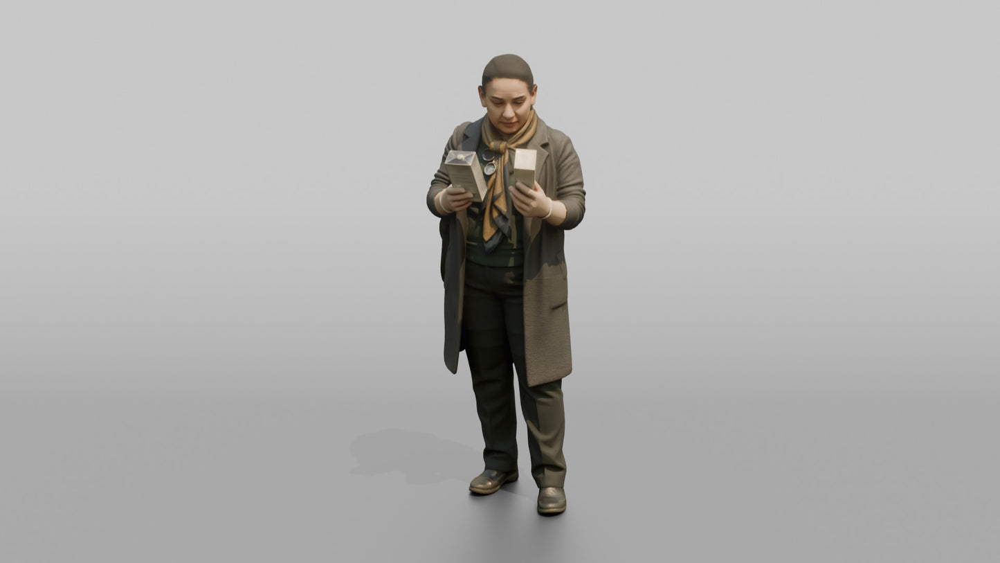 Vacationer Wearing Stylish Long Cardigan And Pants