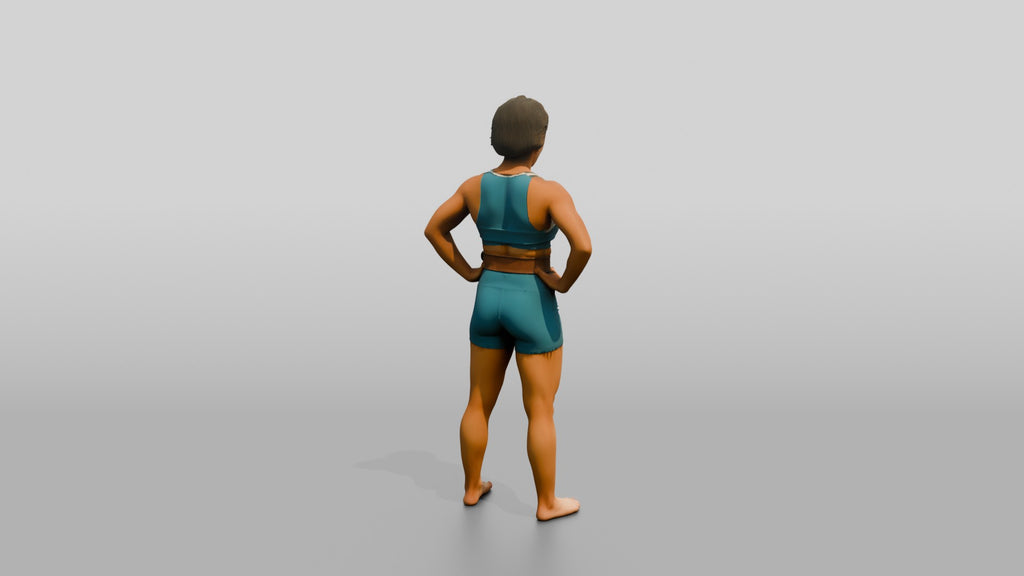 Woman Resting Hands on Hips