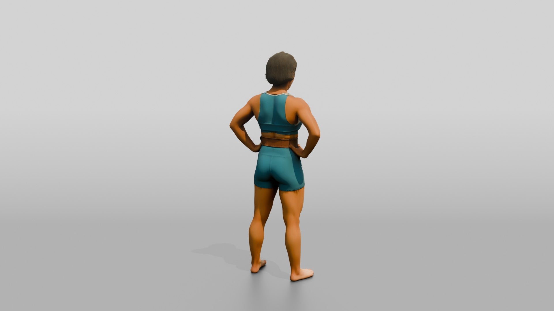 Woman Resting Hands on Hips