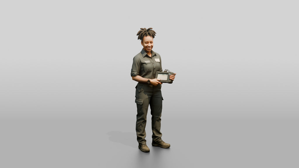Mechanic Holding Diagnostic Scanner