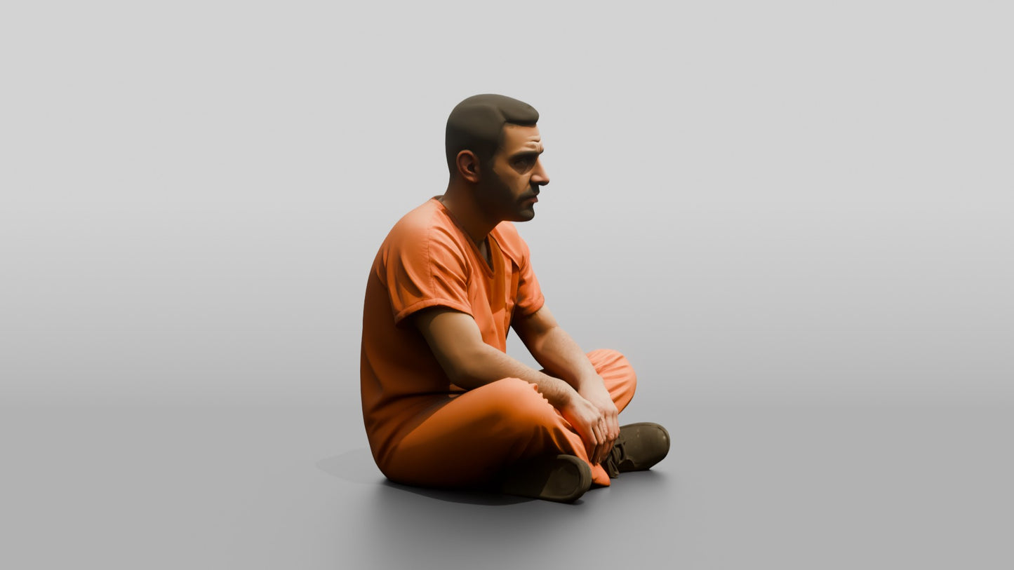 Middle Eastern Male Prisoner
