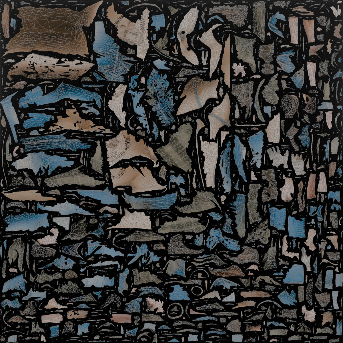 Farmer Loading Burlap Sacks Of Potatoes Onto Wooden - UV layout, base color map