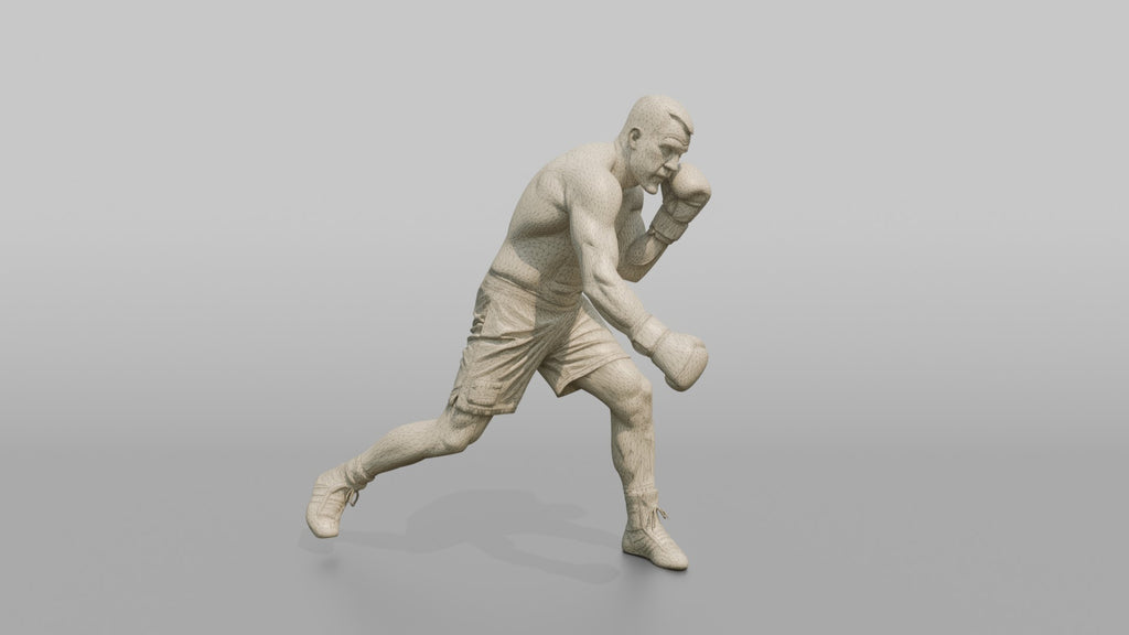 Boxer Slipping a Jab, Loading a Counter Hook