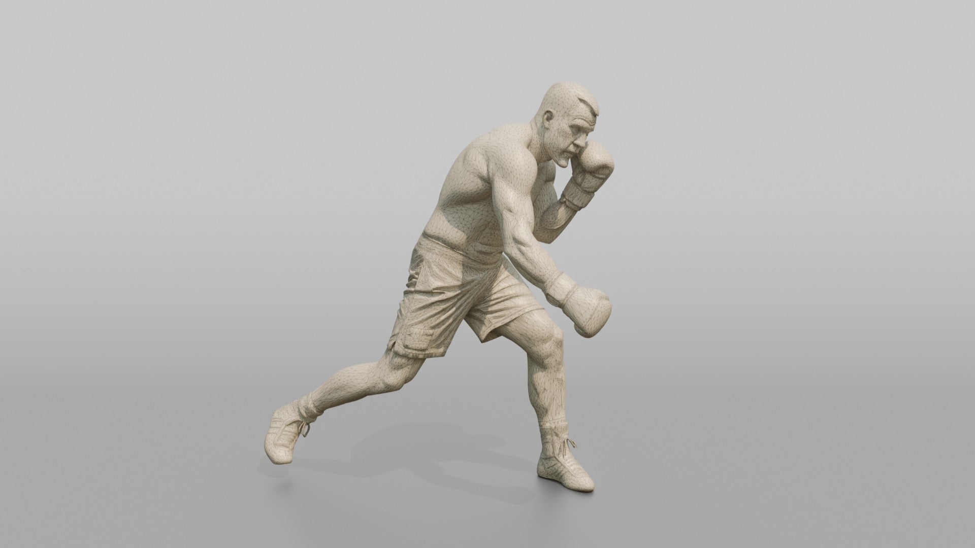 Boxer Slipping a Jab, Loading a Counter Hook