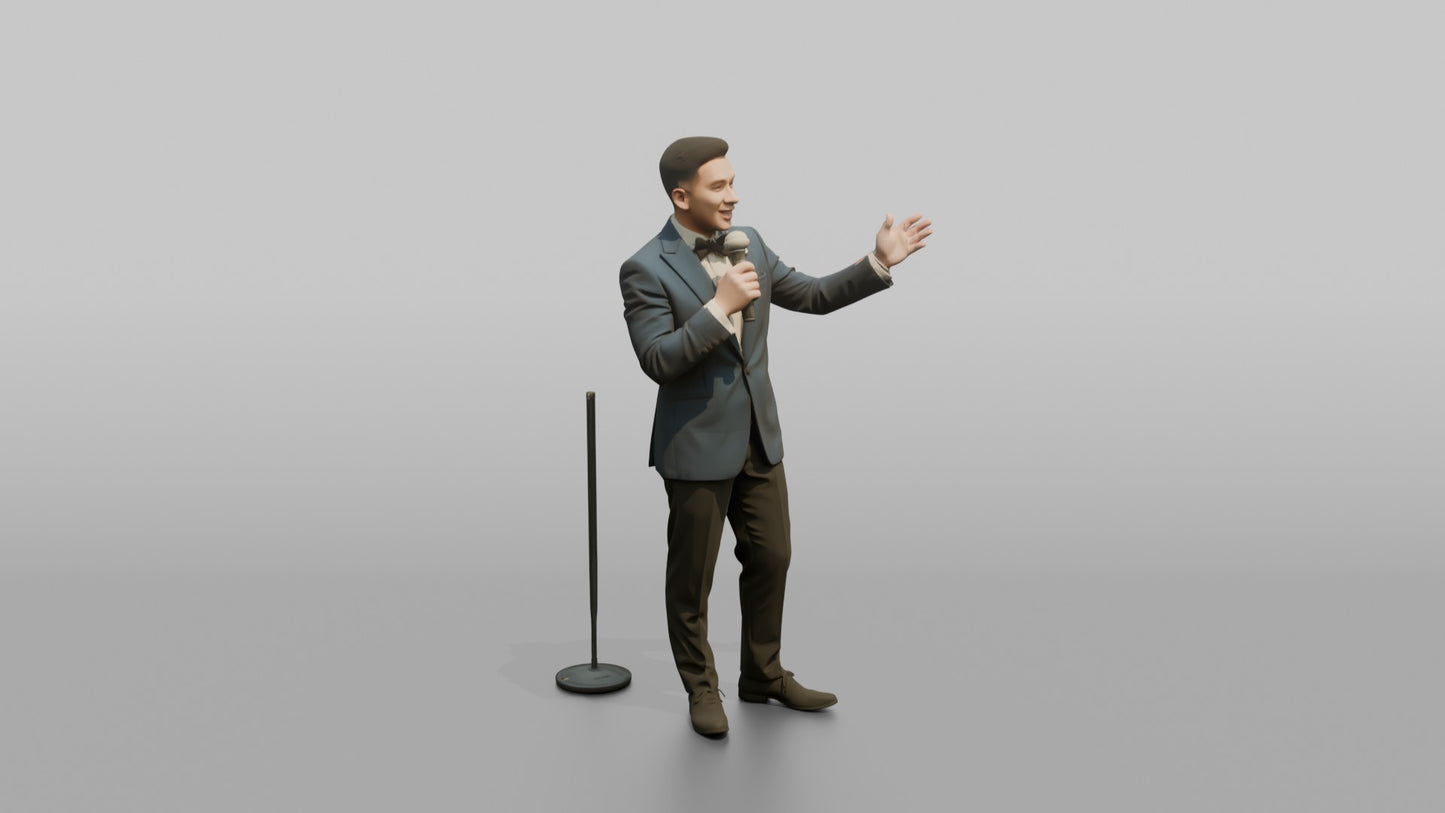Wedding Guest Gesturing During a Speech
