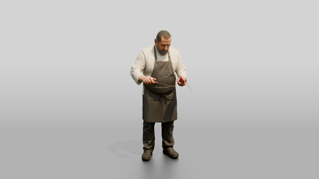 Chef Checking Roast Temperature