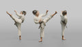 Karate Fighter High Snap Kick