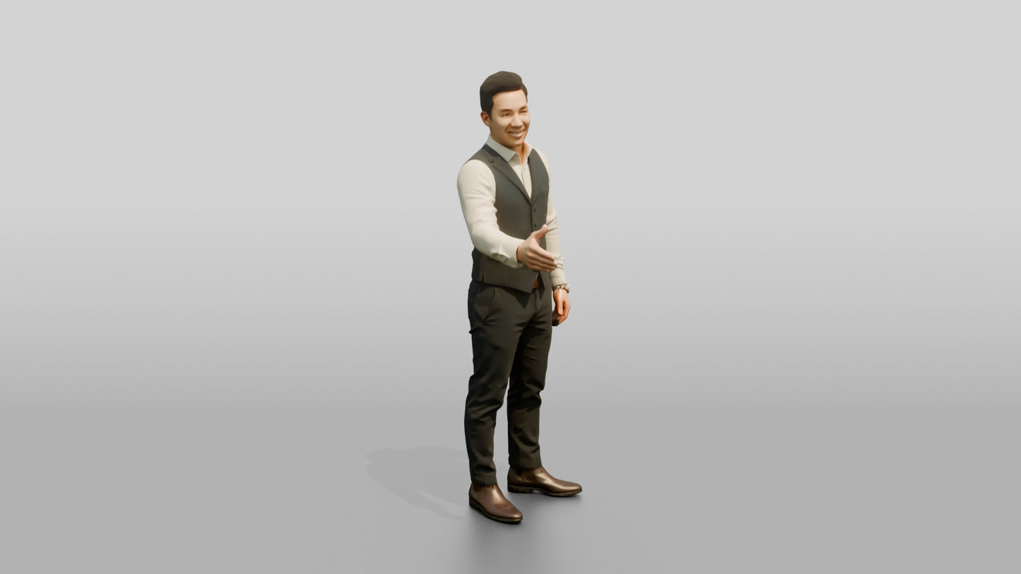 Businessman Giving a Thumbs Up