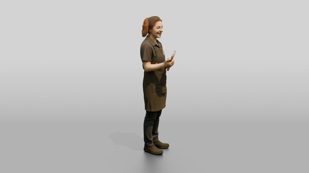 Young Woman Barista Taking Customer Order