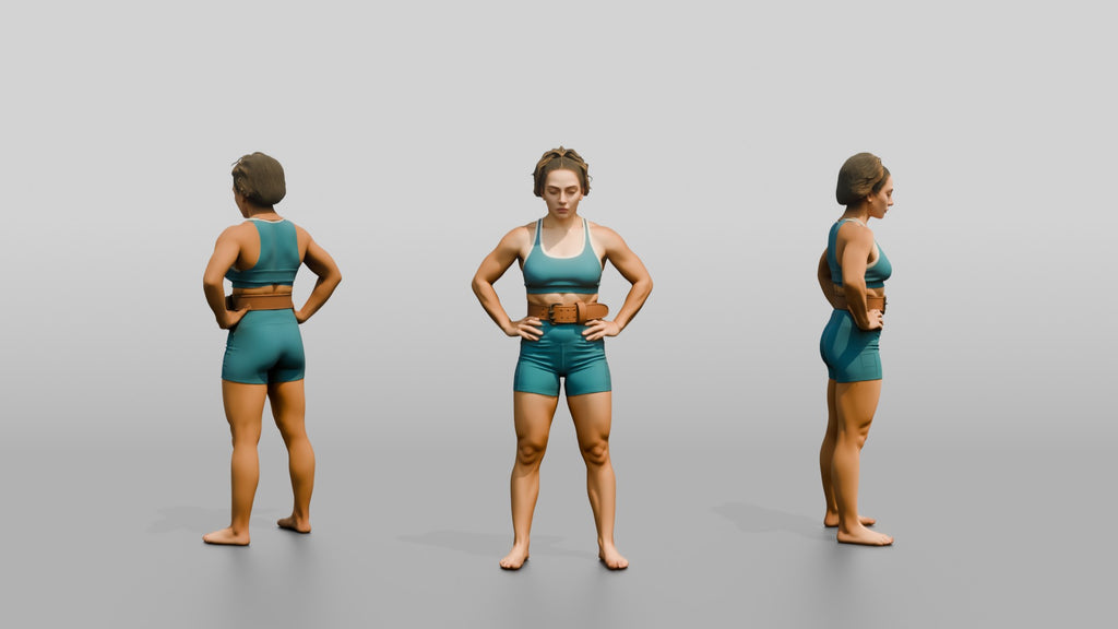 Woman Resting Hands on Hips