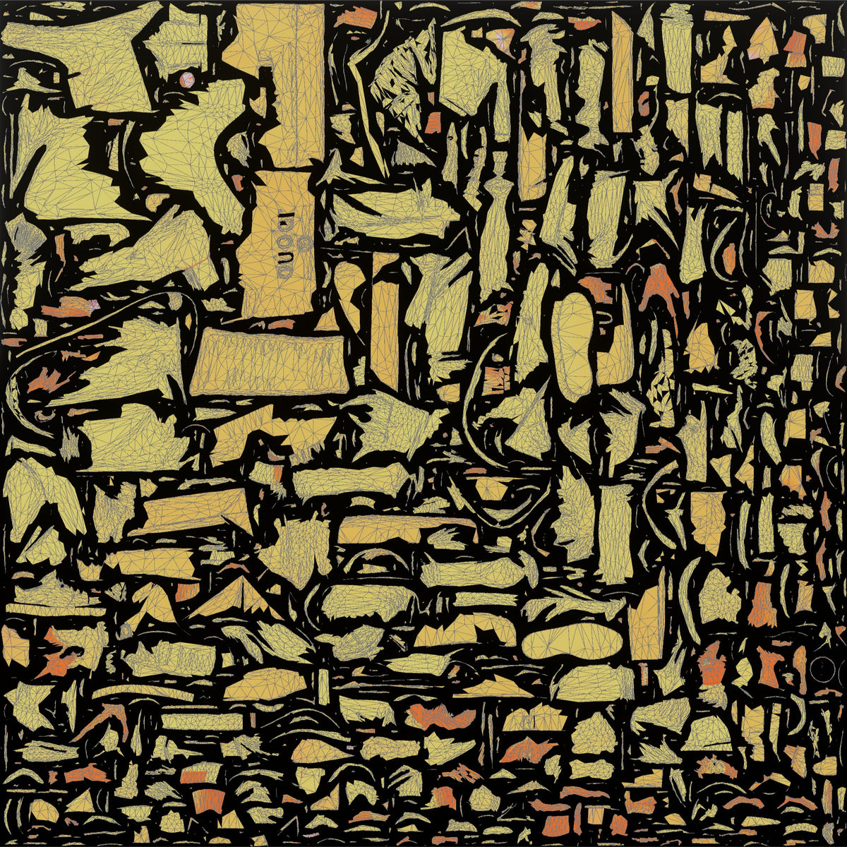Young Chinese Man Shopping and Talking on Phone - UV layout, metallic roughness map