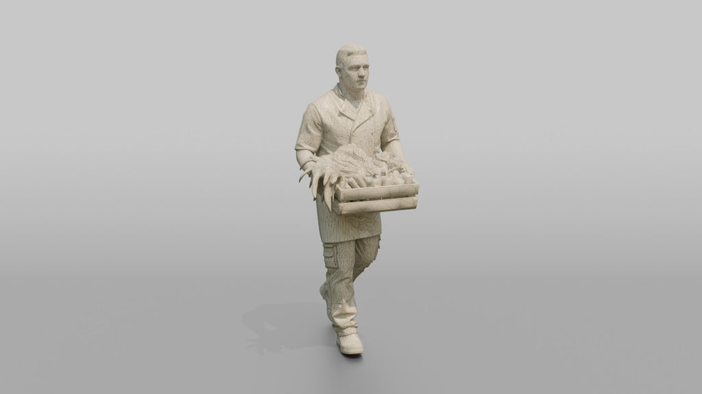 Ship's Cook Carrying Fresh Vegetables to the Galley