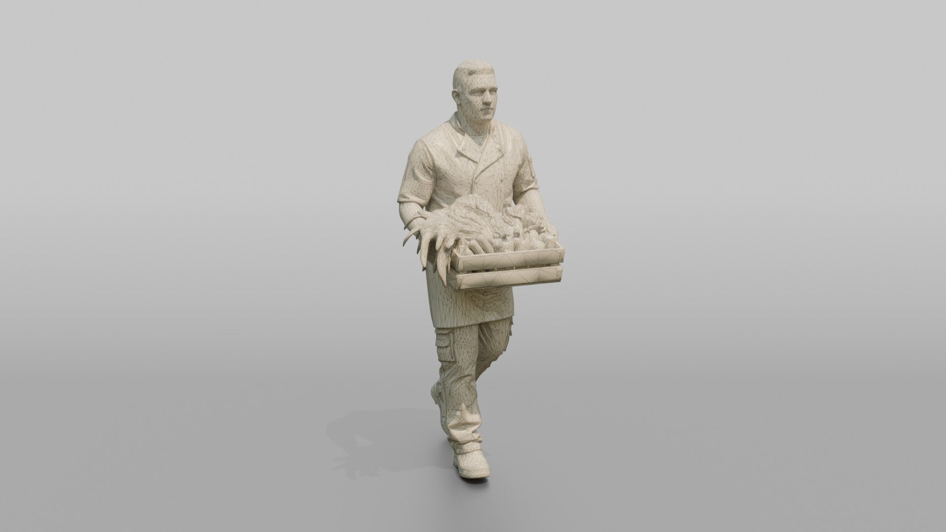 Ship's Cook Carrying Fresh Vegetables to the Galley