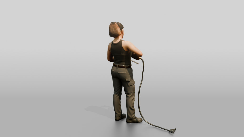 Mechanic Holding a Heat Gun