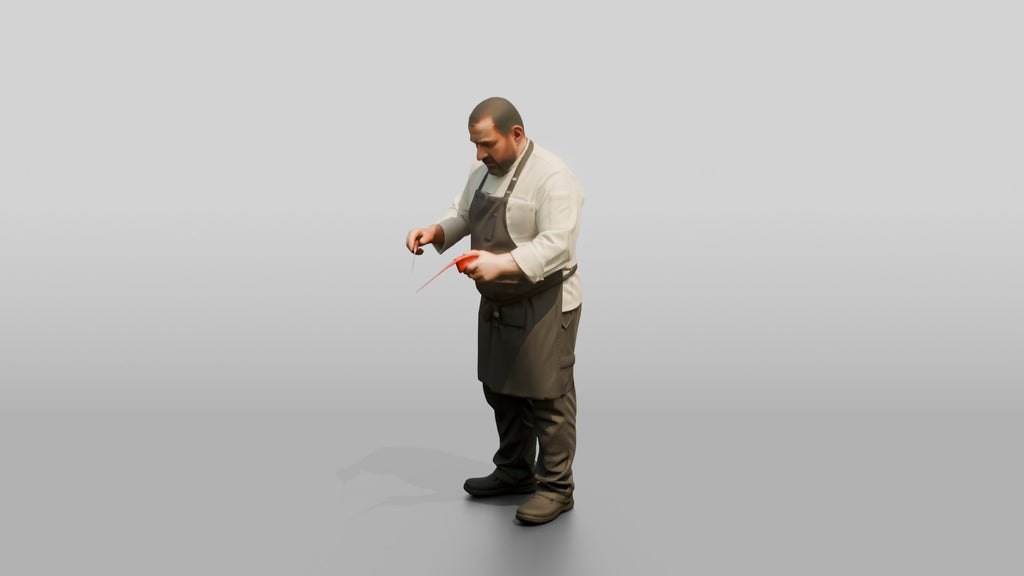 Chef Checking Roast Temperature