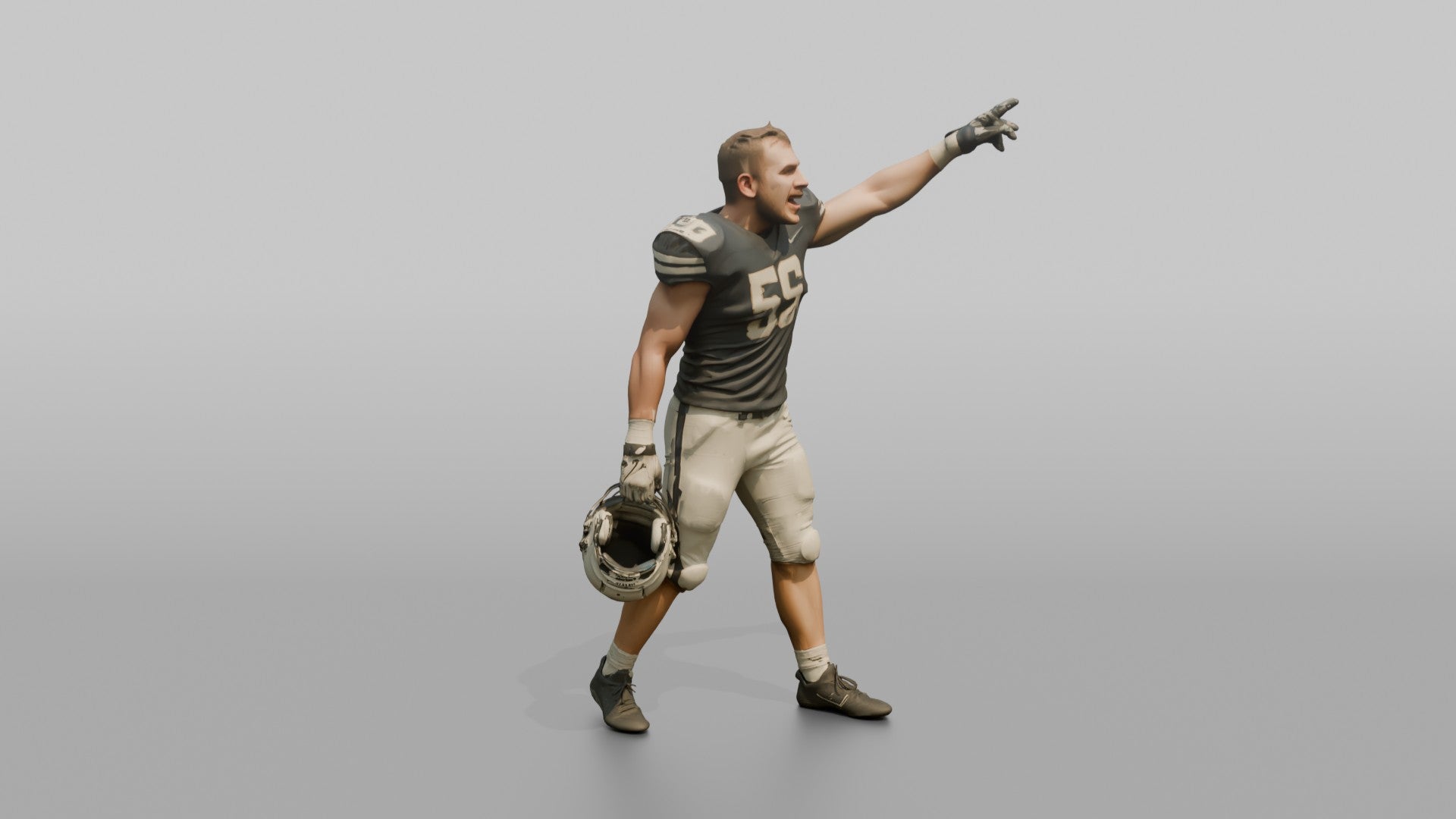 Linebacker Calling Out Defensive Signals