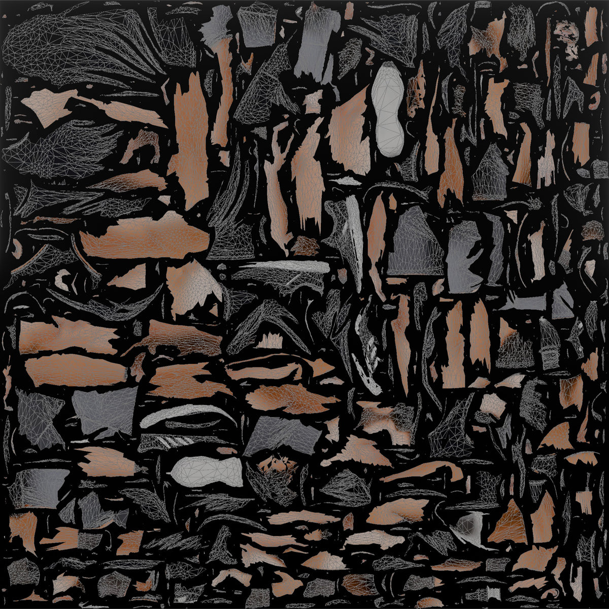 Fitness Influencer Man Standing Casually With A Slight Forward Lean - UV layout, base color map