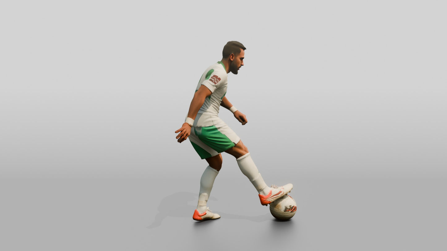 Soccer Player Sole-Roll Skill Move