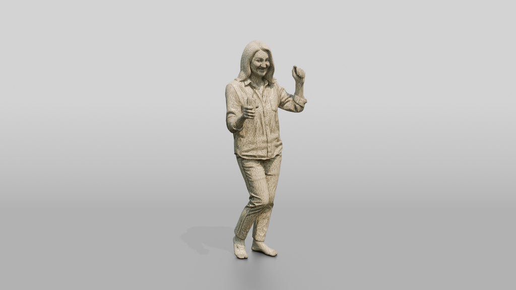 Woman Dancing with Cocktails