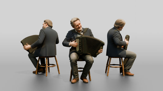 Accordion Player with Button Accordion