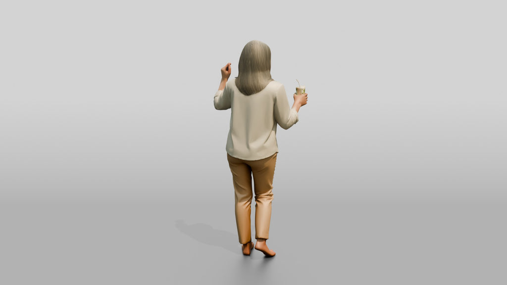 Woman Dancing with Cocktails