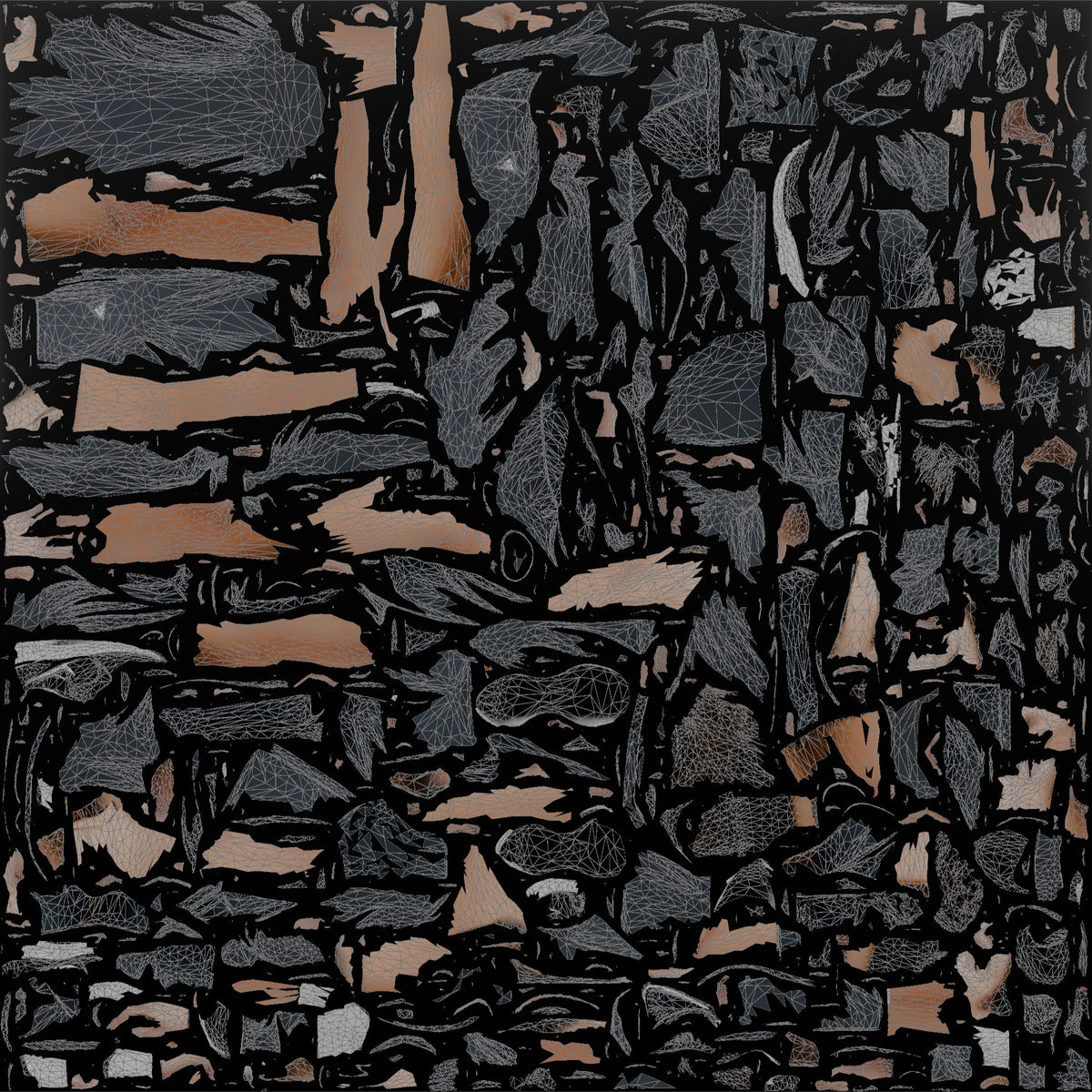 Fitness Influencer Man Standing At An Angle Looking Over One Shoulder - UV layout, base color map