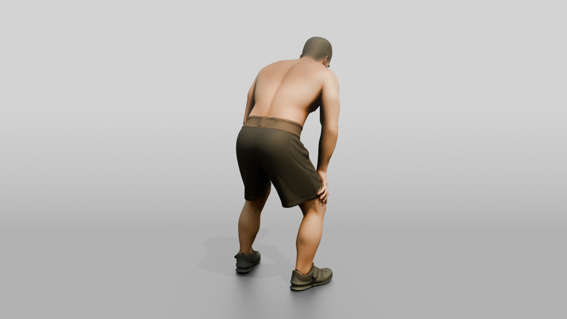 Man Resting After Heavy Lift