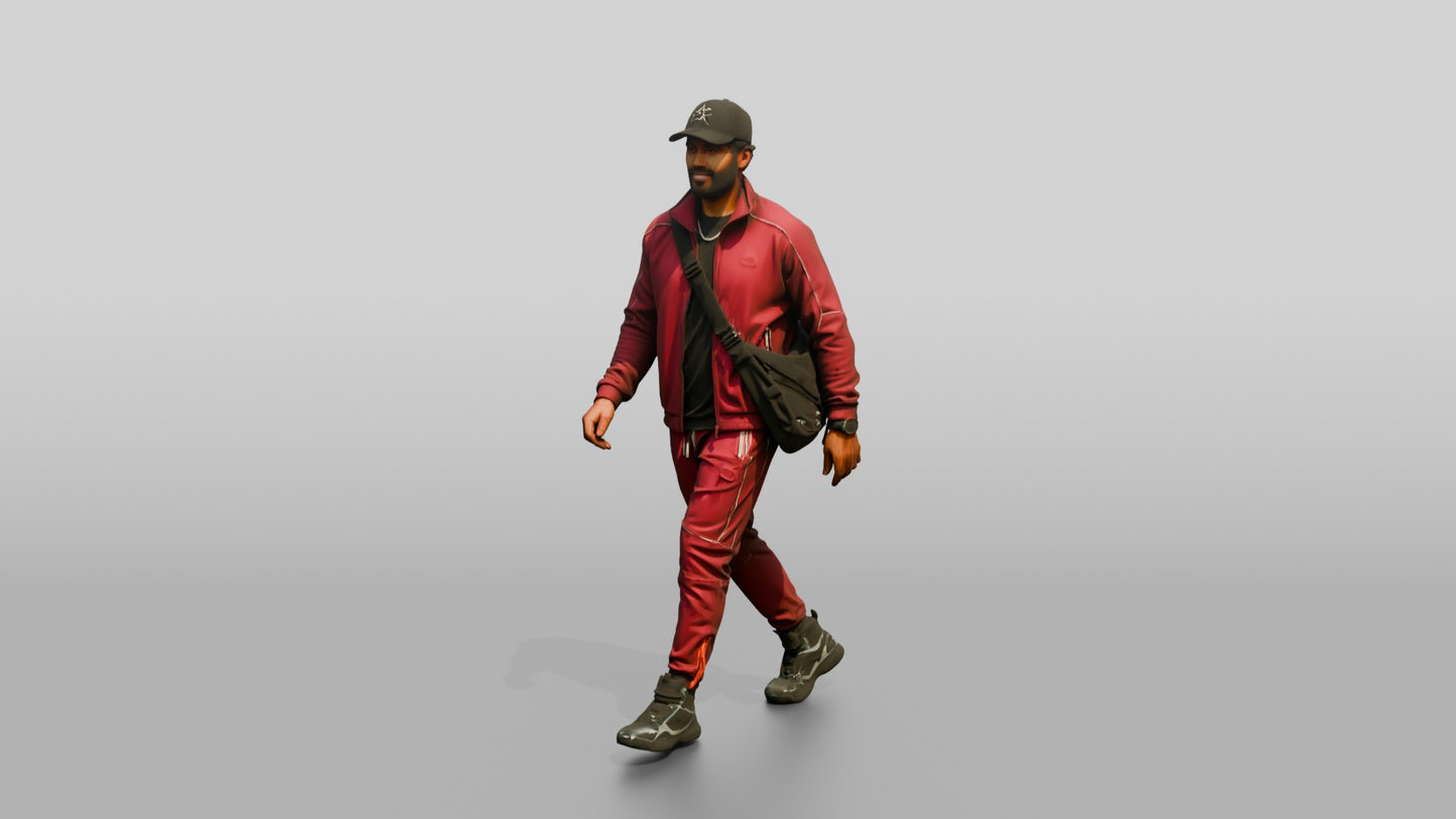 Afro-Latino Man in High-End Streetwear