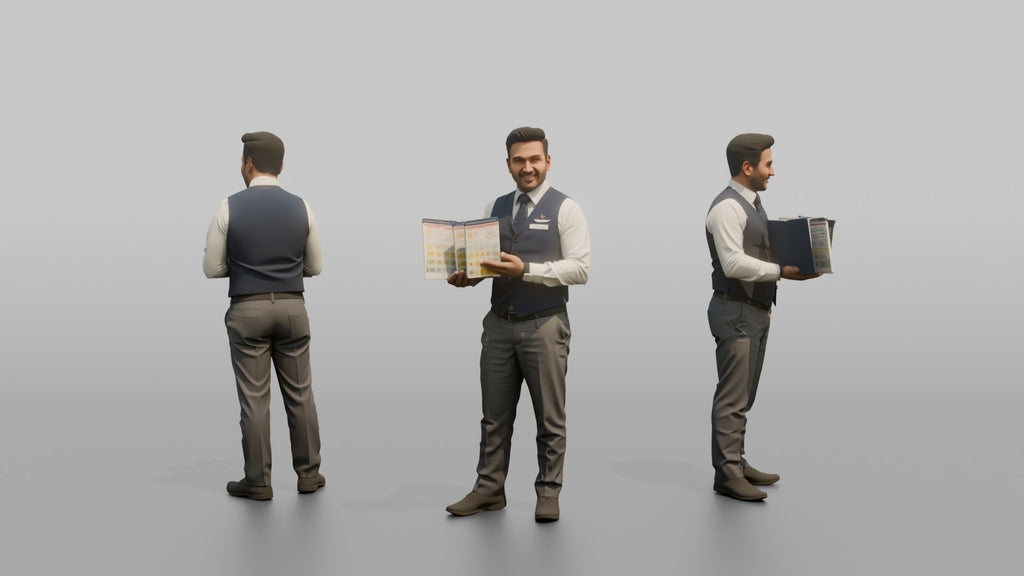 Hispanic Co-Pilot Carrying a Leather Flight Bag