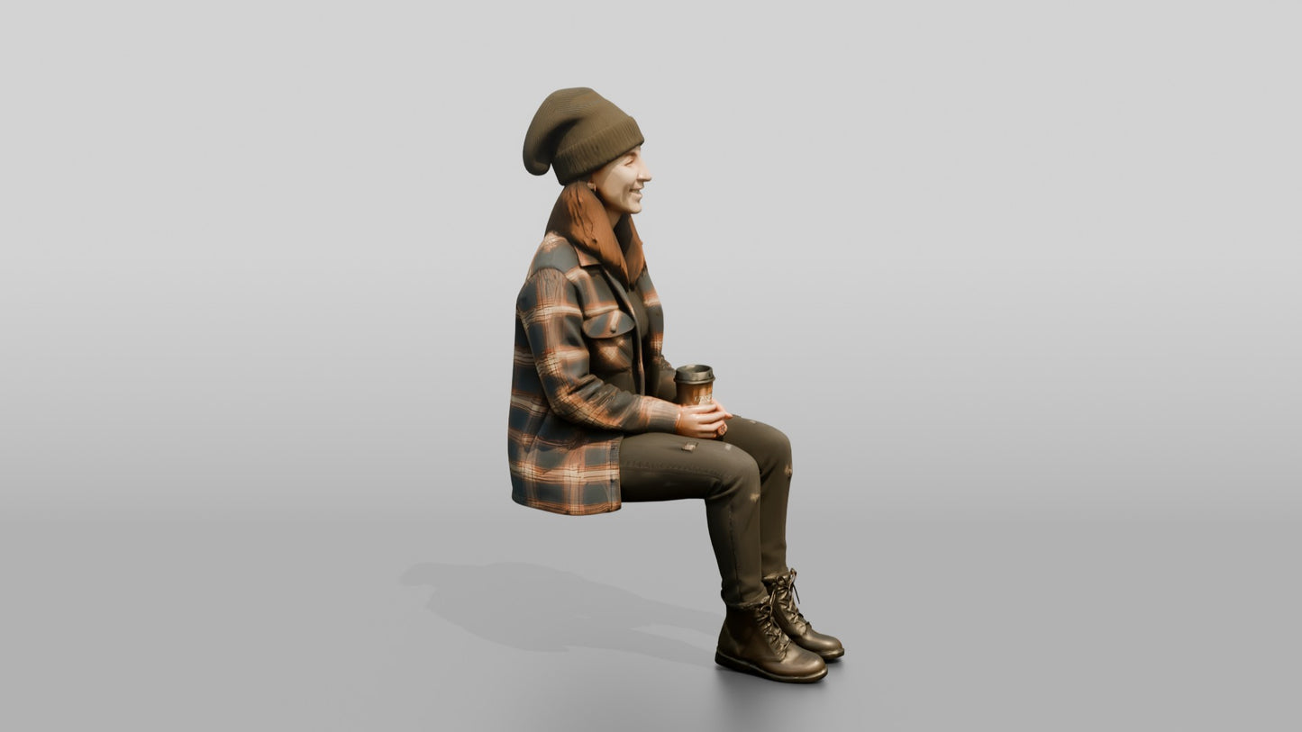 West Coast Woman in Flannel Shacket