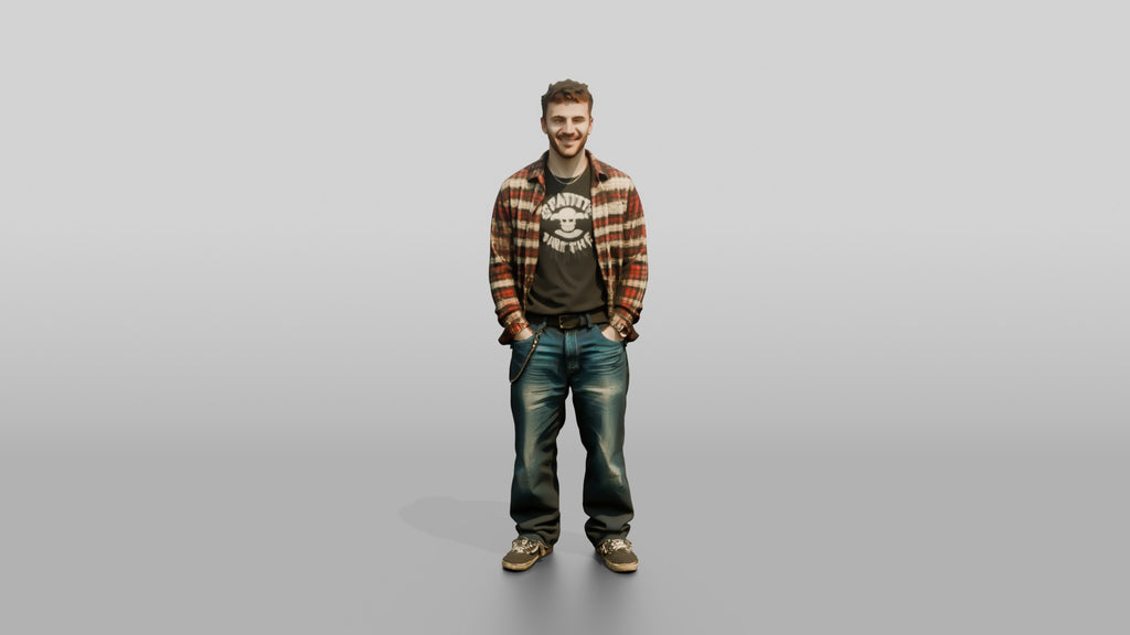 Grunge Skater Man 01