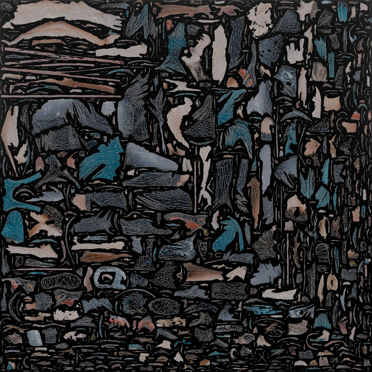 Rock Climber Reaching Upward Mid-Climb - UV layout, base color map