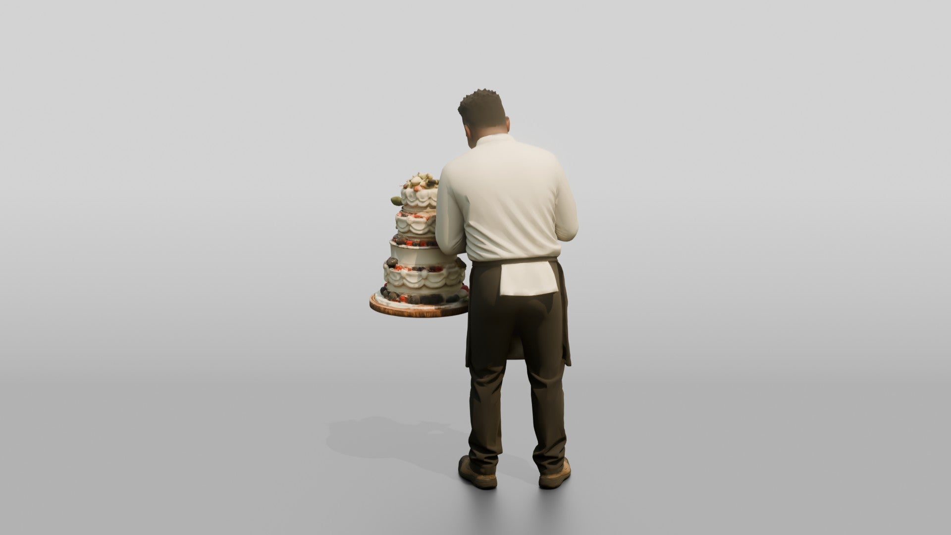 Pastry Chef Piping Whipped Cream