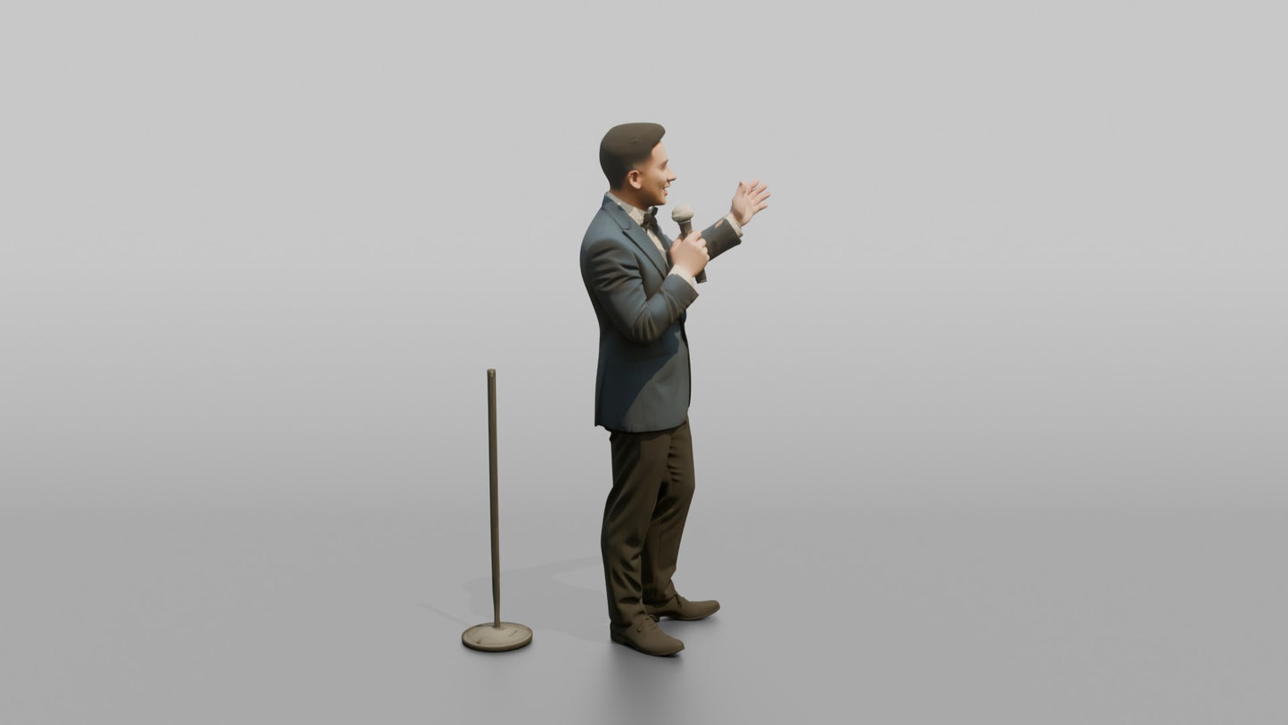 Wedding Guest Gesturing During a Speech