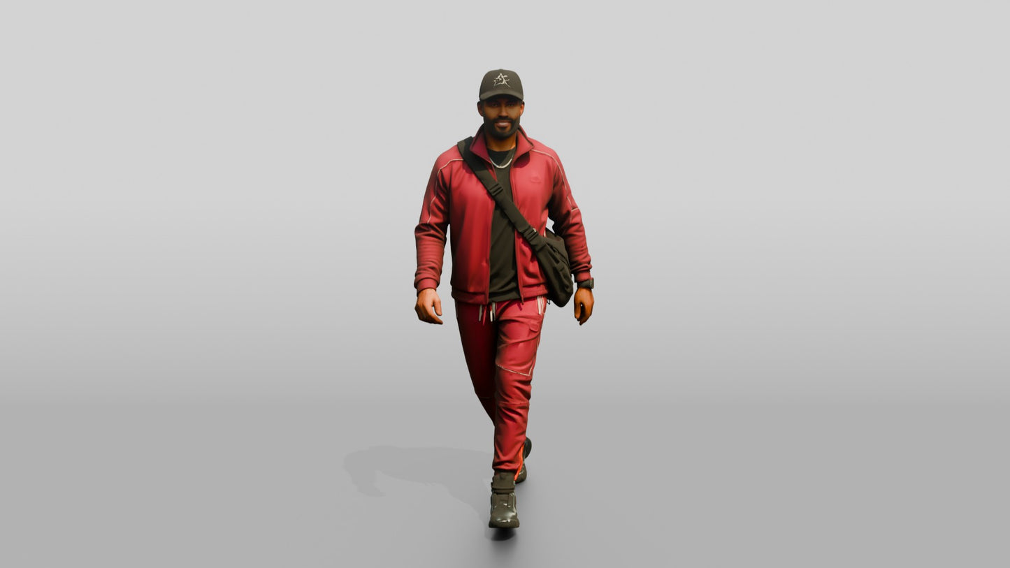 Afro-Latino Man in High-End Streetwear