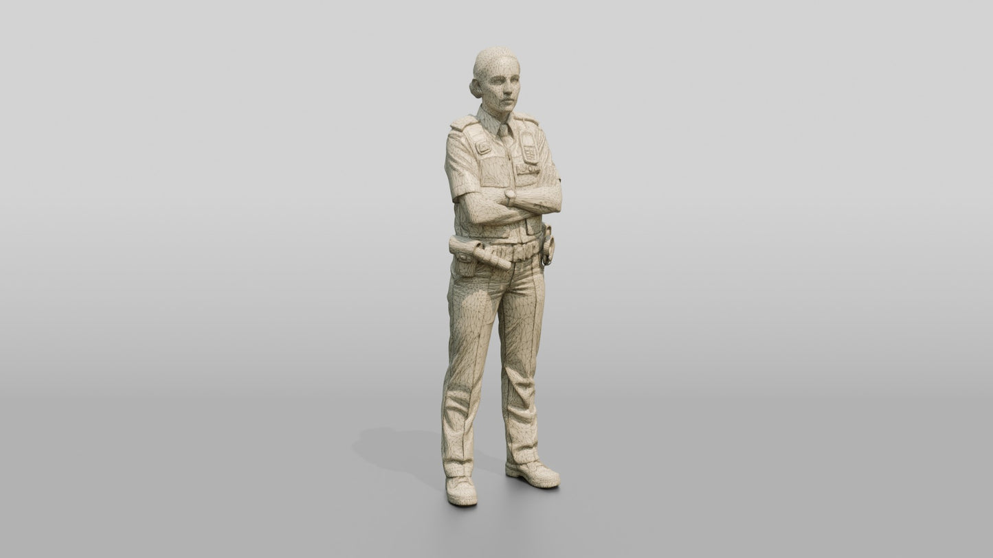Female Police Officer Listening Attentively