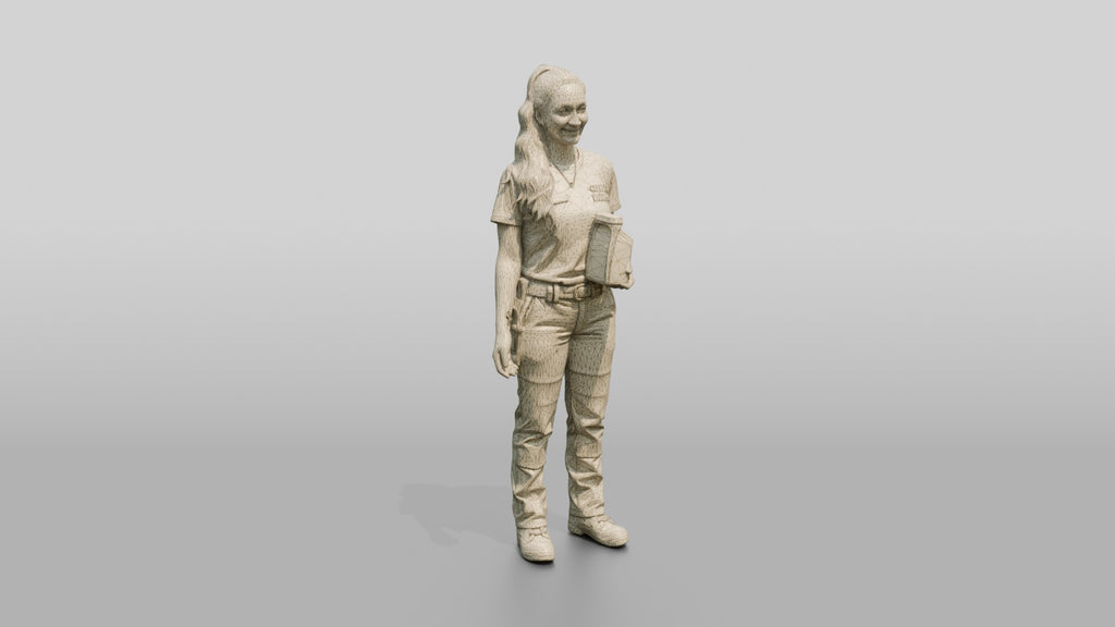 Mechanic Holding an Oil Bottle