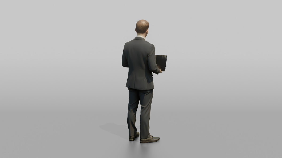 Hispanic Flight Attendant Waving a Warm Welcome - 3D character model, view 3