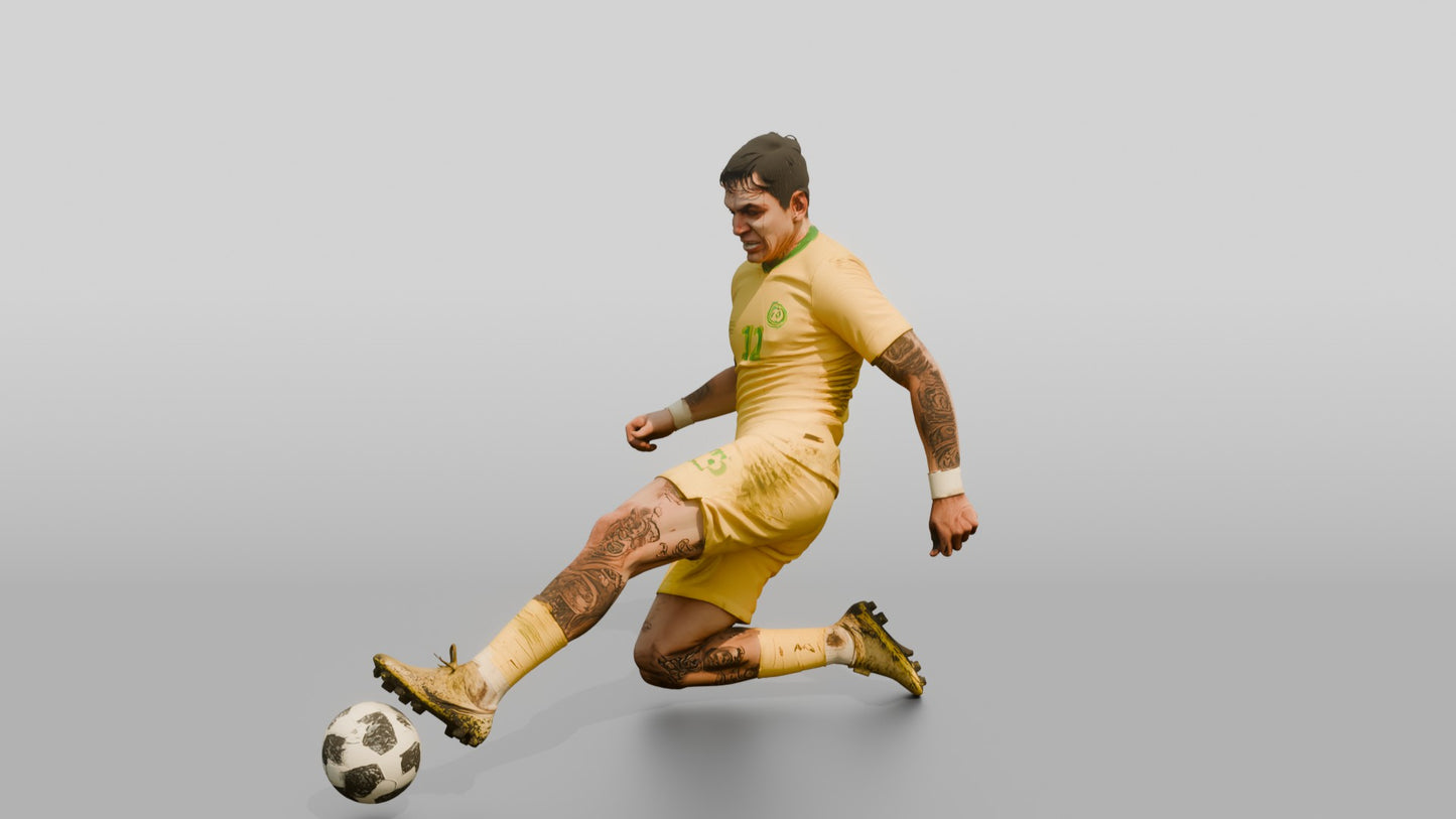 Soccer Player Hook-Tackle