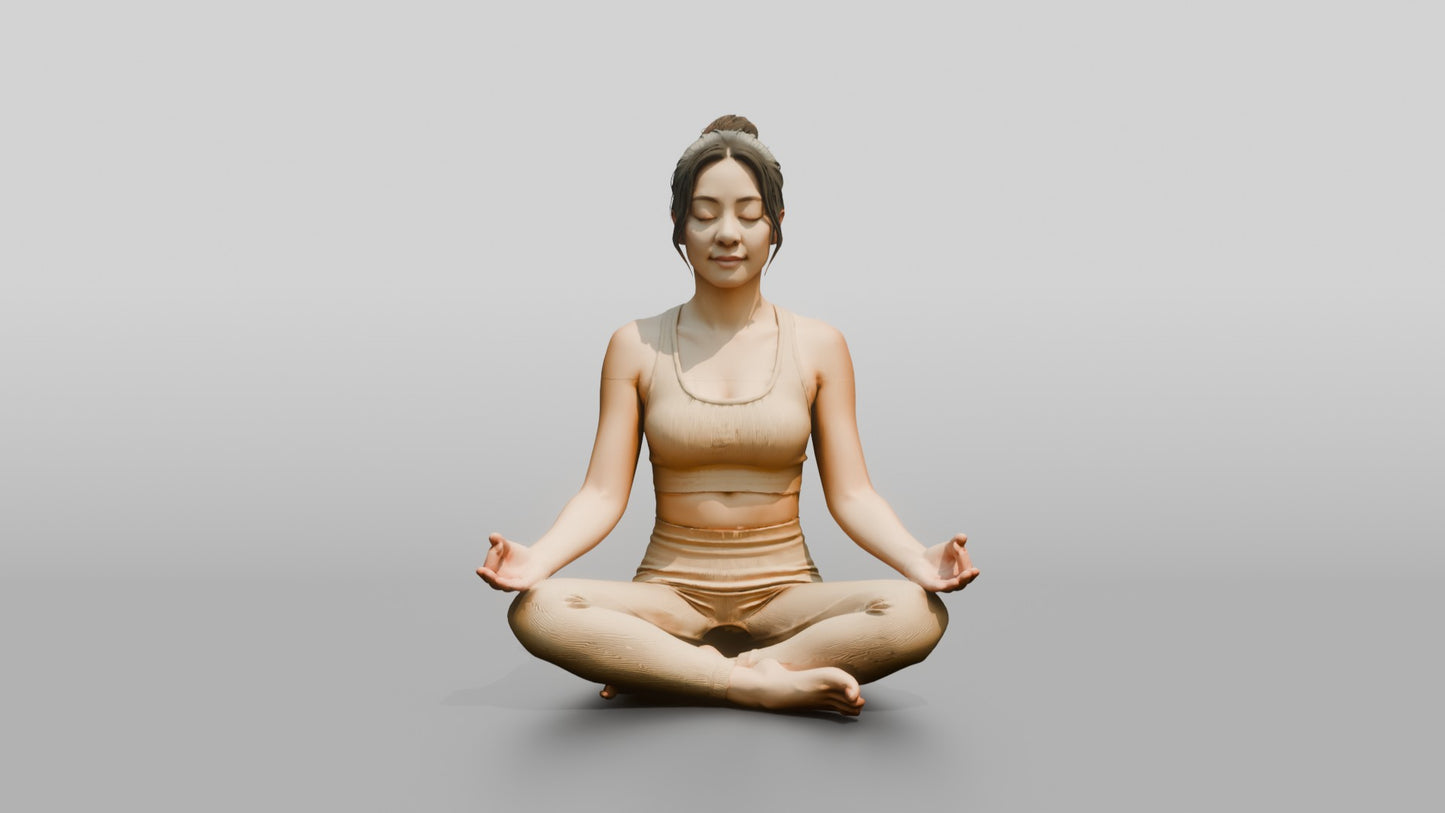 Seated Lotus Meditation Woman