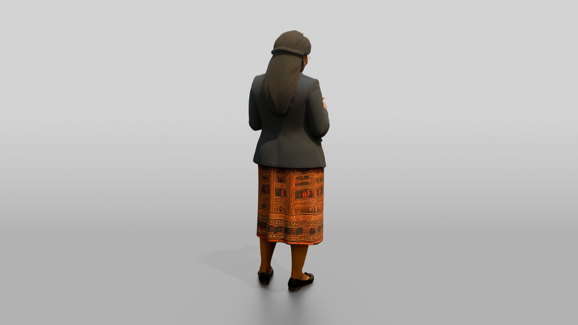 African Woman in a Blazer Checking Receipts