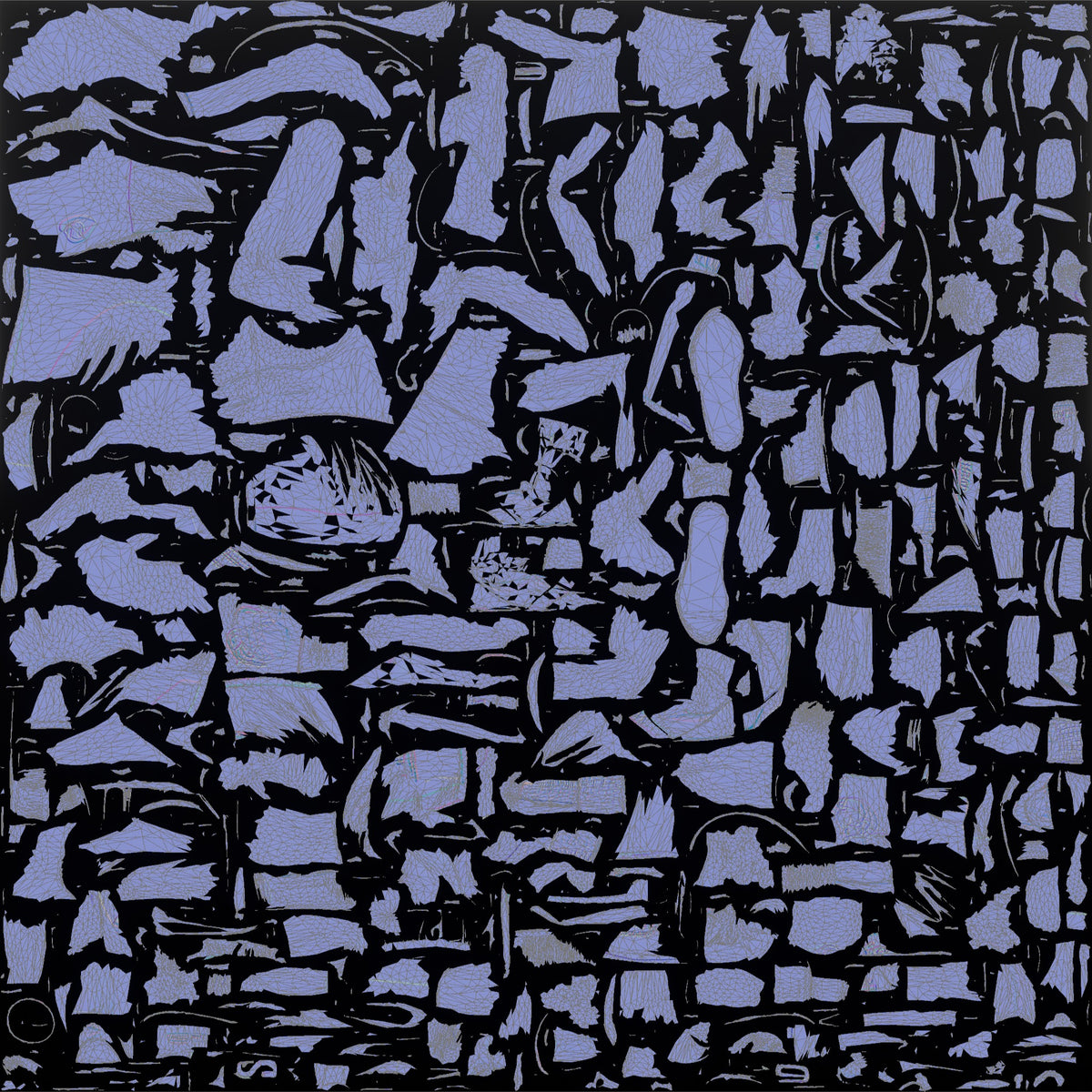 Boxer Ducking Under a Punch with Rapid Head Movement - UV layout, normal map