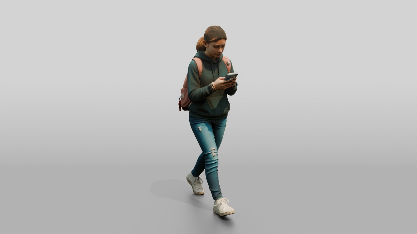 Teenage Girl Navigating New City