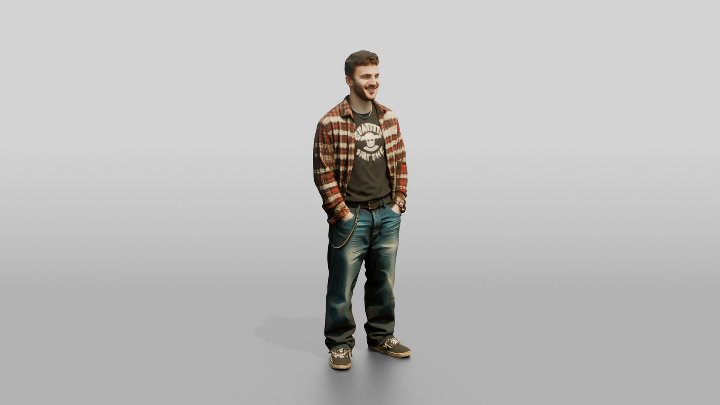 Grunge Skater Man 01
