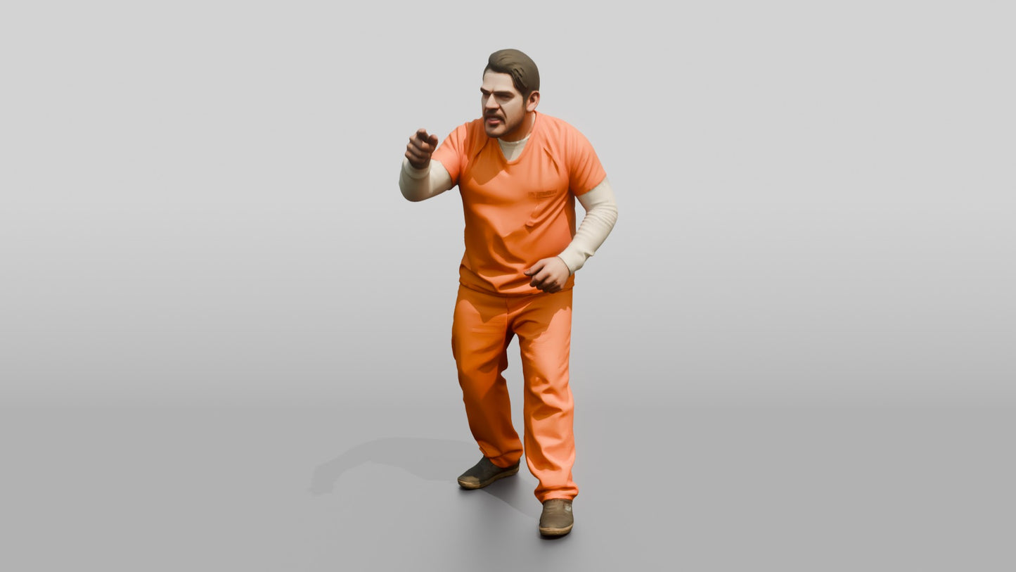 Normal Posture Latino Male Prisoner