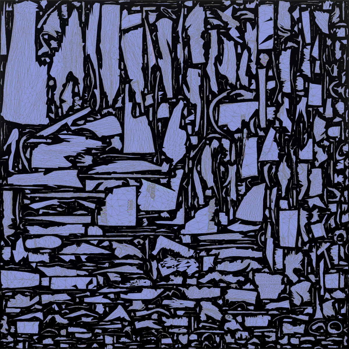 Man Walking in Long Wool Coat with Shopping Bags - UV layout, normal map