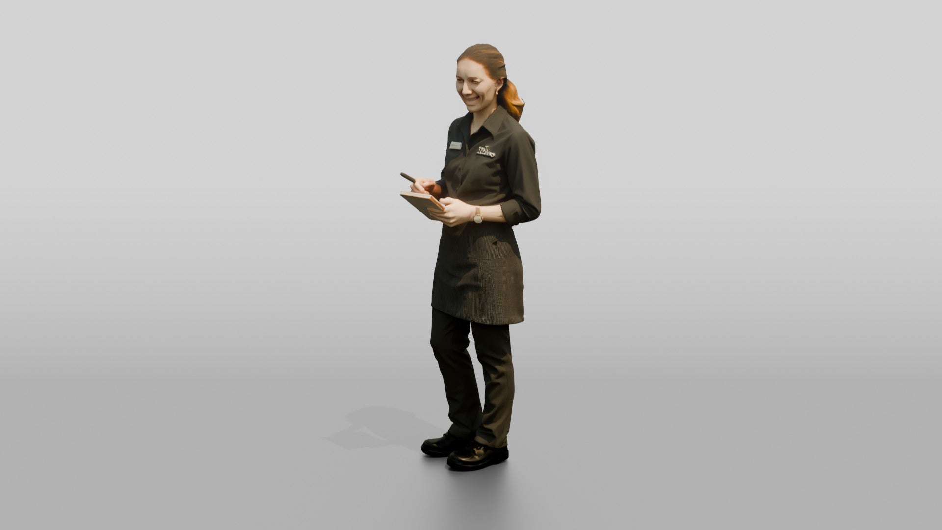 Server Holding an Order Pad