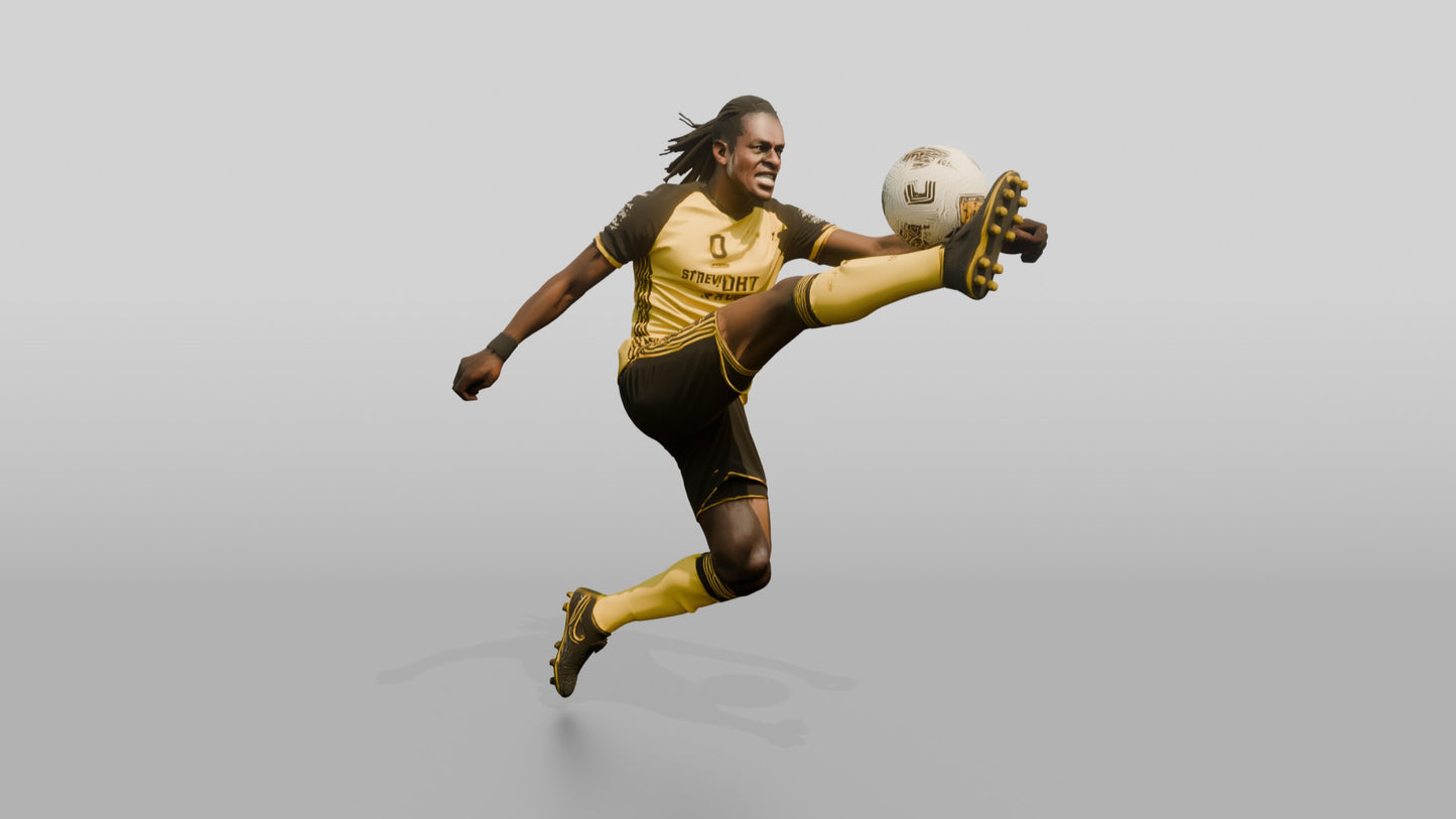 Soccer Player High Interception