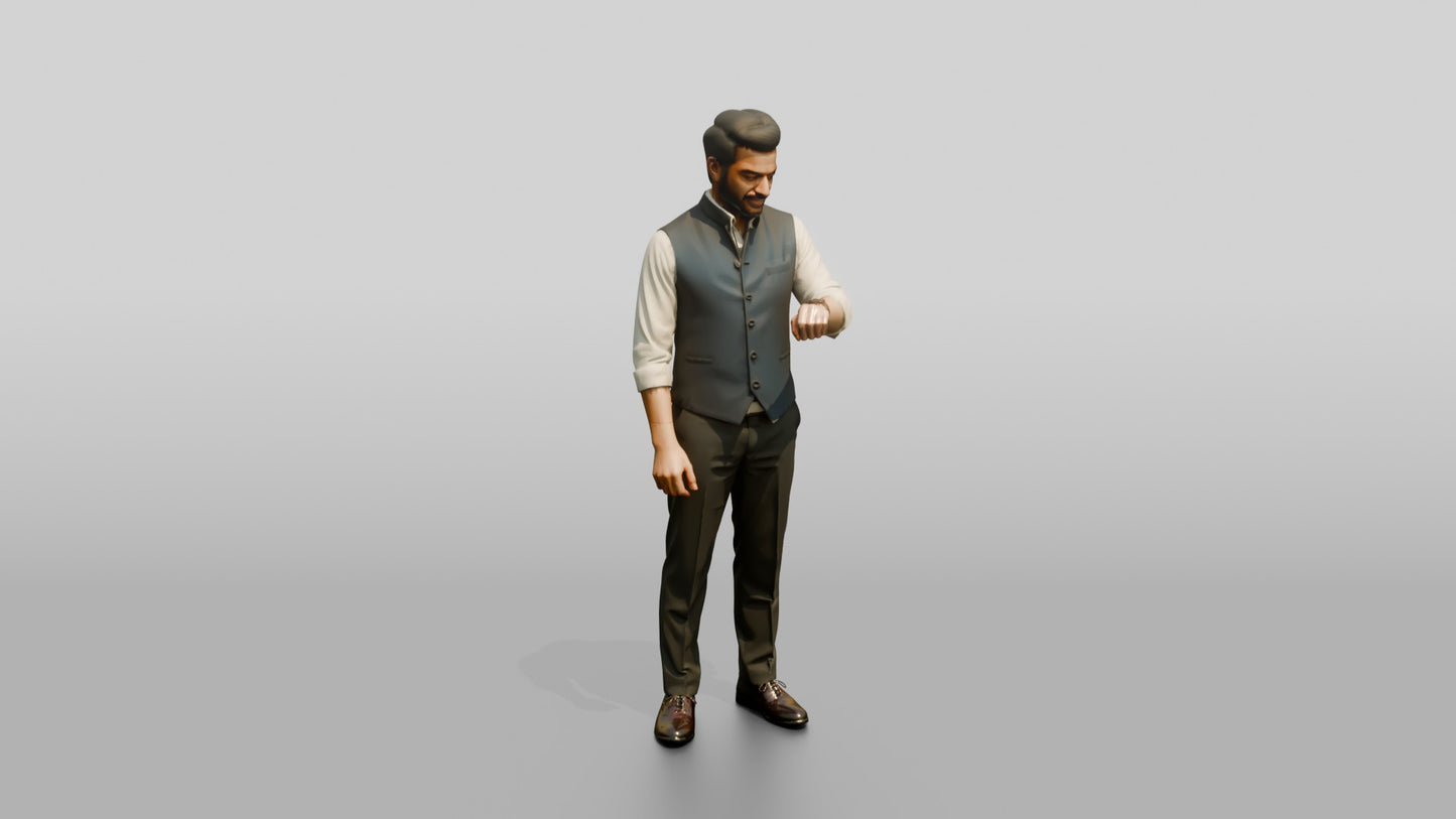 Businessman Checking His Watch
