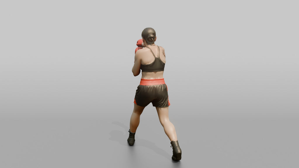 Boxer Stiff Jab to Keep Distance